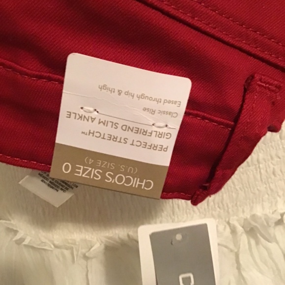 🔥CHICO’S NWT, size 4, ankle style, see photos, girlfriend slim leg ankle - Picture 4 of 5